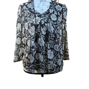 Lucky Brand Women's Boho Floral Blouse